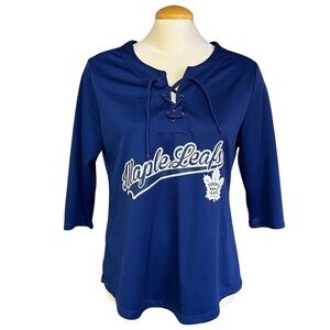 Women's Medium Toronto Maple Leafs 1/2 Sleeve Jersey